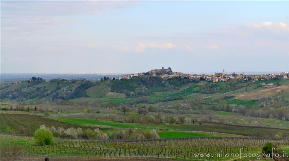 Montù Beccaria (Pavia, Italy) - Panoramic view in the direction of Rovescala